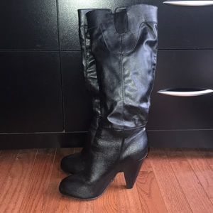 Kenneth Cole Black Tall Boots